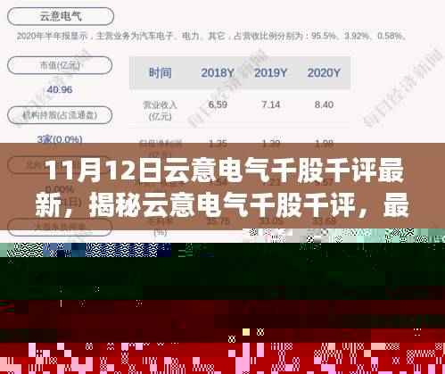 揭秘云意电气千股千评最新动态与深度解读(最新更新版)