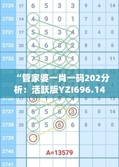 “管家婆一肖一码202分析:活跃版YZI696.14状态解读”