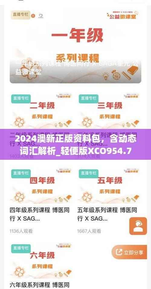 2024澳新正版资料包,含动态词汇解析_轻便版XCO954.7