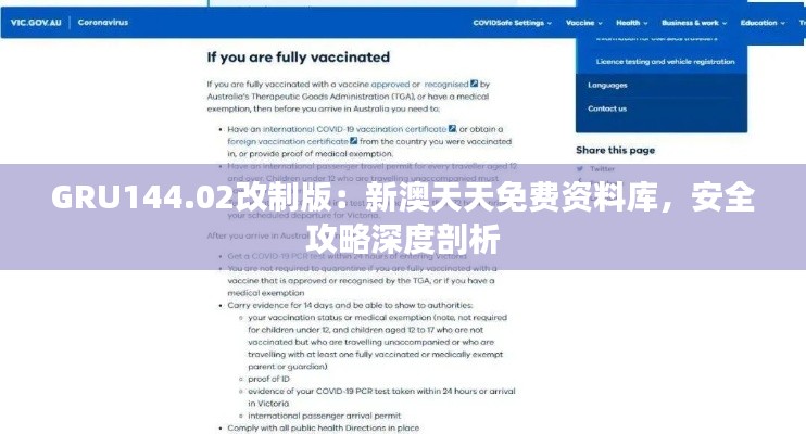 GRU144.02改制版:新澳天天免费资料库,安全攻略深度剖析