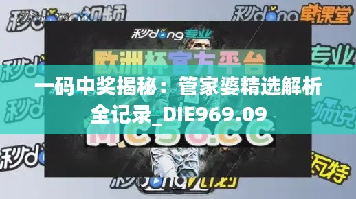 一码中奖揭秘:管家婆精选解析全记录_DIE969.09