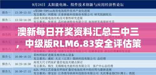 澳新每日开奖资料汇总三中三,中级版RLM6.83安全评估策略方案