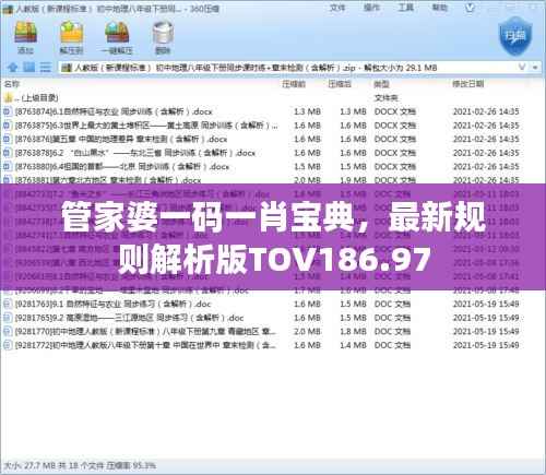 管家婆一码一肖宝典,最新规则解析版TOV186.97