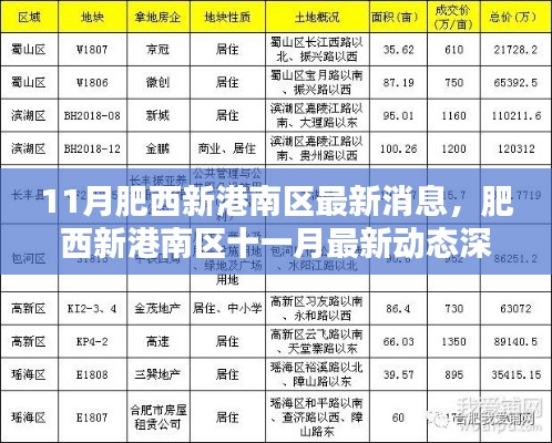 肥西新港南区十一月最新动态深度评测与介绍,最新消息全面解读