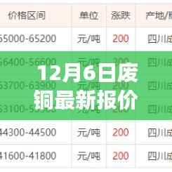 12月6日废铜最新报价及市场分析概览