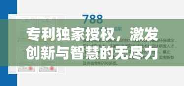 专利独家授权，激发创新与智慧的无尽力量