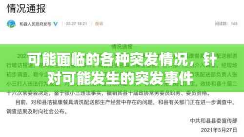 可能面临的各种突发情况,针对可能发生的突发事件